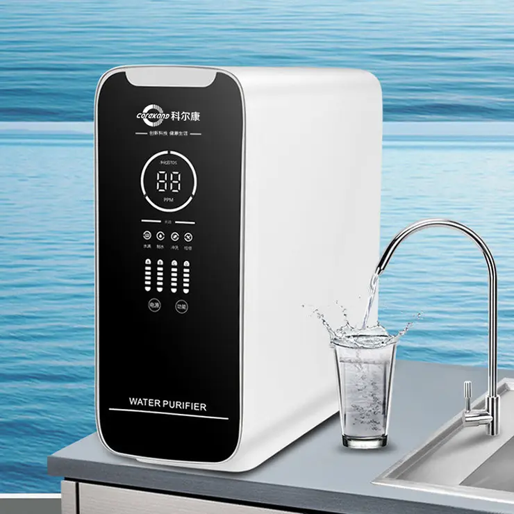 Nuovo arrivo depuratore d'acqua intelligente completamente automatico da 600G con sistema di filtraggio dell'acqua ad osmosi inversa Filtro De Agua