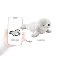 Jouets en peluche personnalisés de haute qualité, pingouin et phoque, super doux, rembourrage en coton PP, anti-stress