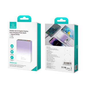 แบตสำรอง USAMS 10000mAh รุ่น US-CD192 พอร์ต Type C ชาร์จเร็<span class=keywords><strong>ว</strong></span> พร้อมหน้าจอแสดงผลดิจิตอล สำหรับ Iphone 11 12 13 และ Ipad - Product Image 1