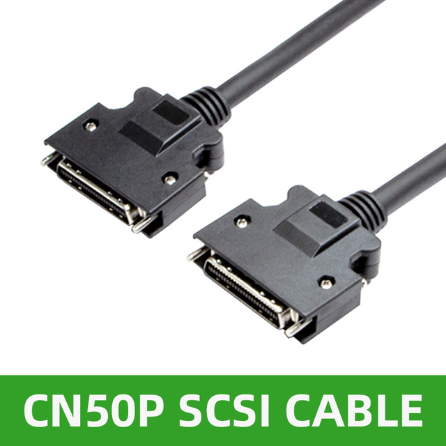 SCSI 50Pin Connector Cable for Yaskawa/Mitsubishi/Delta/Huichuan Servo Motors CN1 Transfer Interface Port SCSI Connection Wire