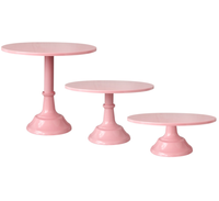 Support à gâteau cylindrique coloré, taille personnalisée, plaque en métal écologique pour décorations de mariage, anniversaire, fête, cupcakes