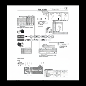 Vanne de commande VK332-5D-M5 d'électrovanne pneumatique SMC - Product Image 1