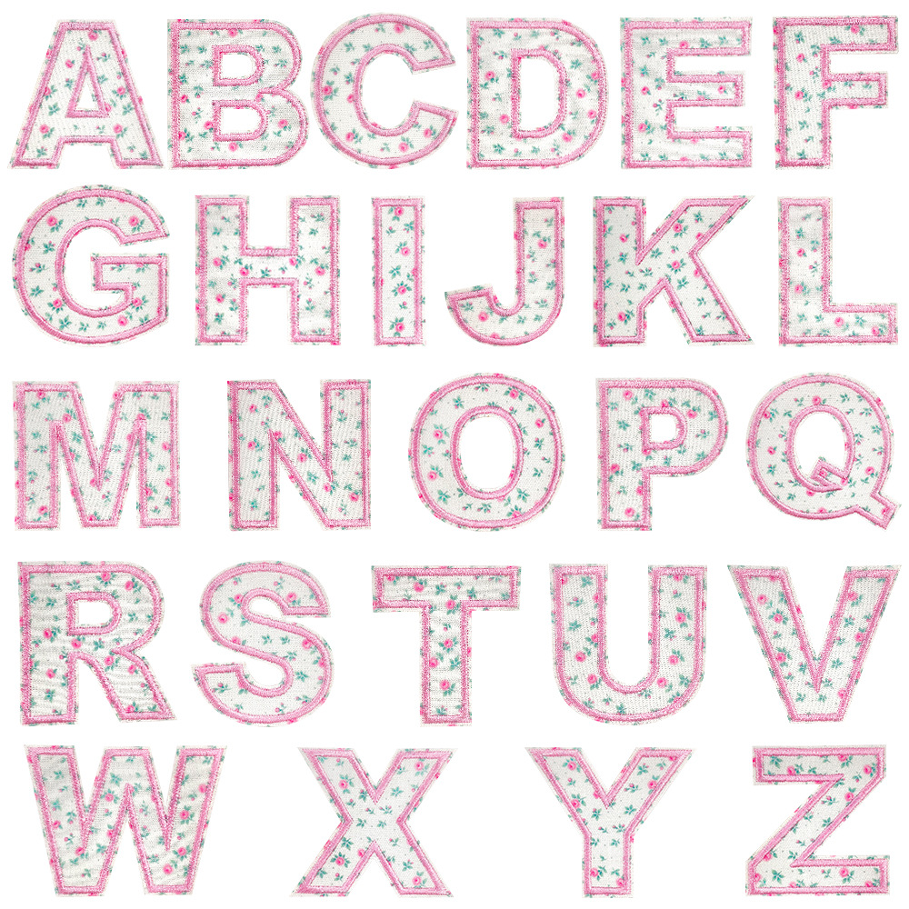 1pcs letter, pink