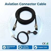 Conector Macho Robusto M12 de 2-8 Pines con Clasificación IP65, 250V/110V, Aislamiento de PVC, Conductores de Cobre, Arnés de Cableado Electrónico