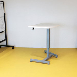 Thiết kế hiện đại di động bàn overbed máy tính xách tay Bảng Máy Tính giỏ hàng có thể khóa bánh xe khí-mùa Xuân Chiều cao có thể điều chỉnh ngồi để đứng bàn - Product Image 4