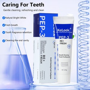 <span class=keywords><strong>Pasta</strong></span> Dental KeLeek PEP-3 con Sabor a Menta Fresca, 100g, Refrescante Bucal <span class=keywords><strong>de</strong></span> Larga Duración, Limpieza Profunda, Elimina <span class=keywords><strong>el</strong></span> <span class=keywords><strong>Mal</strong></span> <span class=keywords><strong>Aliento</strong></span> - Product Image 4