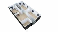 Maisons-bunkers souterraines en structure acier, maisons préfabriquées chinoises résistantes au vent