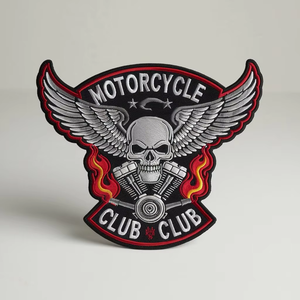 도매 맞춤형 축구 오토바이 라이온스 셀프 러브 클럽 로고 아메리카 자수 셔닐 패치 - Product Image 4