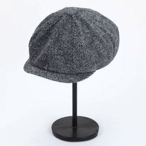 Nouveau Chapeau Gavroche Littéraire Vintage Style Anglais 2025 – Chapeau Gavroche Tendance à 8 Panneaux, Béret à Carreaux Foncés pour Hommes - Product Image 6