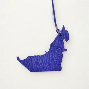 Promotion United Arab Emirates Maps Keychain <b>Charms</b> Colorful Handbag Pendant Car Hanging Ornaments Shipping in 5 Days - Product Image 2