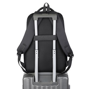 Laptop <b>Backpack</b> <b>Large</b> Capacity Men's Shoulder Bag For Travel Student Solid Color With Laptop Compartment - Product Image 2