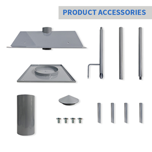 JH-Mech Comedero para Pájaros de Metal Resistente a la Intemperie, Compatible con Diversos Modelos, a Prueba de Ardillas, Color Gris - Product Image 3