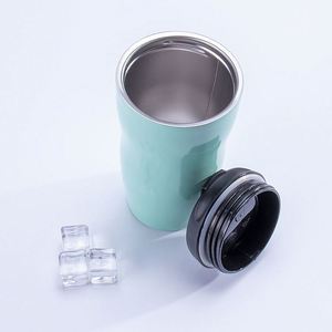 250 Ml Hot Selling <b>Double</b> <b>Wall</b> Thermal <b>Mug</b> Stainless Steel Tumbler Water Bottle Custom Logo Pea Shape With Lid - Product Image 4