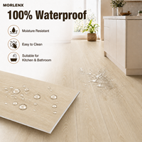 Plancher en vinyle SPC MORLENX Nordic Light Oak, anti-rayures, imperméable, système de clic, noyau rigide, pour bureau, cuisine, hôpital