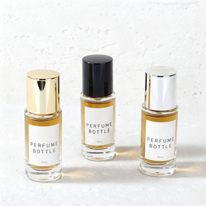 Elegante Flacone di Profumo in Vetro Trasparente Compatto 10ml 15ml con Tappi Lucidi Argento e Nero, Etichetta Minimalista, Pompa <span class=keywords><strong>Spray</strong></span>, Durevole e Portatile - Product Image 6