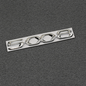 Adesivi personalizzati in metallo cromato loghi 3D digitali per auto 208 <span class=keywords><strong>308</strong></span> 508 3008 4008 5008 adesivi decorativi per bagagliaio - Product Image 6
