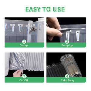 Imballaggio gonfiabile su misura della bolla d'aria del cuscino del cuscino della pellicola del rotolo di pellicola - Product Image 4