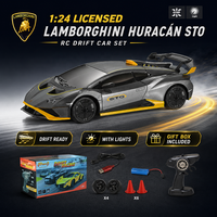 Coche de Carreras Lamborghini a Control Remoto, Neumáticos de Derrape, Vehículo RC, Escala 1:24, Coche de Derrape RC, Regalos de Comercio Electrónico, Juguete para Niños