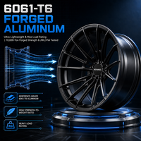 Jantes de voiture concaves de luxe en alliage monobloc forgé 5x114.3 5x120 5x130 15-26 pouces pour Mercedes Lexus Land Rover Rolls-Royce