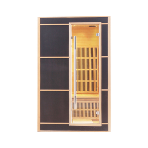 Sauna sec infrarouge en bois de cèdre rouge pour 2 personnes, design moderne, avec panneau de commande, pour utilisation en appartement - Product Image 3