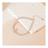Bracelet Rubik's Cube Moissanite en argent S925 pour couples en vrac en stock plaqué rhodium pour cadeaux et fêtes