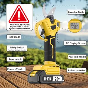 Sécateur sans fil 20V sans balais, ciseaux de jardin efficaces pour la coupe du bois, outil de taille CP-20AE-2, sécateur sans fil sans balais - Product Image 2