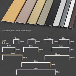 Nouveau design alliage d'<span class=keywords><strong>aluminium</strong></span> <span class=keywords><strong>U</strong></span>-types Joint Garniture métal <span class=keywords><strong>U</strong></span> Canal pour Mur <span class=keywords><strong>Moulure</strong></span> Garniture Garniture Décorative Encadrement Joint Couverture Bande - Product Image 2