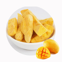 Tranches de mangue lyophilisées, collation croustillante aux fruits tropicaux, marque privée OEM, emballage en vrac pour l'exportation