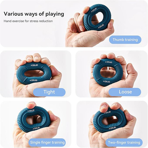 Nhà Phòng tập thể dục Workout <span class=keywords><strong>Silicone</strong></span> ngón tay Gripper Vòng tay cơ bắp strengthener Vòng carpal giãn nở - Product Image 4