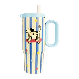 Vaso Térmico de Acero Inoxidable 316 con Aislamiento <span class=keywords><strong>al</strong></span> Vacío de 750 ml, Diseño de Dibujos Animados, Mantiene la Temperatura de 6 a 12 <span class=keywords><strong>Horas</strong></span>, con Tapa y Pajita - Product Image 6