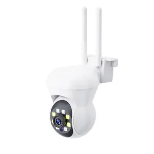 Kamera pintar PTZ termal 1080P, kamera pengawas Video aplikasi Icsee lampu 2MP portabel dengan kamera CCTV di kota pintar
