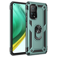 Coque de protection anti-rayures avec anneau métallique, housse arrière blindée pour téléphone portable Xiaomi Mi 10T Pro 5G