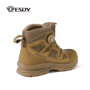 DF ESDY Wholesale Men's High Top Outdoor Tactical <b>Boots</b> Waterproof <b>Hiking</b> Shoes Desert Workwear Tactical <b>Boots</b> - Product Image 2