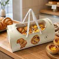 Boîte en carton rigide personnalisée pour aliments, emballage de boulangerie, pâtisseries, pain, sushis, vente en gros