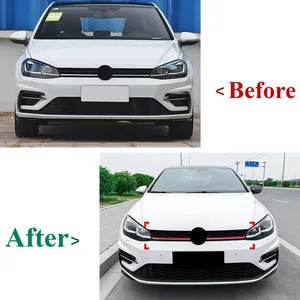 StarNav Pour Golf 7.5 MK7.5 2017 2018 2019 Protection de la calandre centrale du pare-chocs avant de voiture Accessoires - Product Image 5