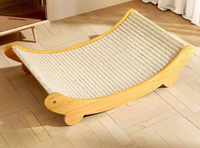 Canapé pour chat en bois massif écologique, griffoir confortable pour animaux de compagnie, hamac au design tendance, amovible et lavable pour chats