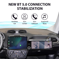 ZWNAV Schermo 13.1"+12.3" per Jeep Renegade 2015-2022, Android 15, Carplay Wireless, DSP, GPS, Radio Auto Stereo, 4G WiFi OEM