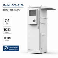 Système de Stockage d'Énergie Solaire Intégré (BESS) 50kW 100kWh avec Batterie LiFePO4 112 ESS 314Ah, Armoire de Batterie IP54 pour Usage Commercial Extérieur, Optimisation du Facteur de Puissance