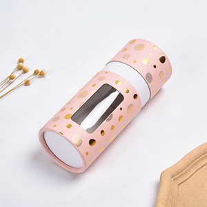Custom Printed Private Label Eco Friendly Cardboard Cosmetic Packaging Handmade Cylinder Kraft Paper Tube for Gift Perfume - Product Image 2