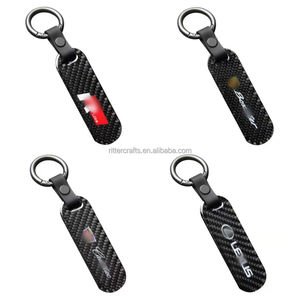 Llavero de Cuero Personalizado, Llavero de Diseño de Lujo, Personalizable con Logotipo en Epoxi, Estilo de Cuero, Fibra de Carbono para Coche - Product Image 3