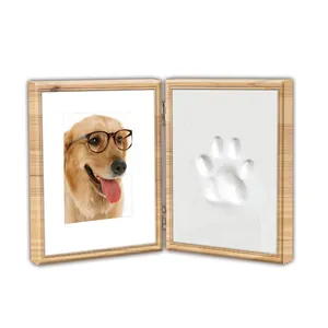 Hot bán Pet Paw in lưu niệm Tường Khung Kit Pet memorial khung ảnh Pet memorial khung hình ảnh