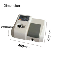 721 spectrophotomètre visible avec gamme 325-1020nm