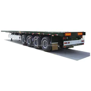 JINQIAO 2 3 Axles 20Ft 40Ft Shipping Transport Skeleton Container Chassis Semi Truck Trailer