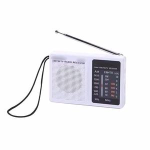 Factory Mini AM FM Radio Portable Flashlight BT 5.3 Digital Display Plastic Telescopic Antenna Outdoor Pocket Radio - Product Image 3