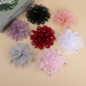 Yupu Mesh Rhinestone Flower Flatback DIY Jewelry Accessories For Clothing <b>Shoe</b> <b>Decorations</b> - Product Image 1