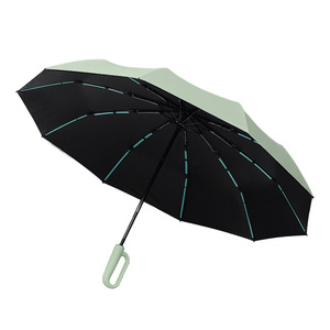 <span class=keywords><strong>Parapluie</strong></span> pliant entièrement automatique portable avec poignée à boucle et fermeture, <span class=keywords><strong>parapluie</strong></span> <span class=keywords><strong>de</strong></span> luxe anti-UV et protection solaire - Product Image 2