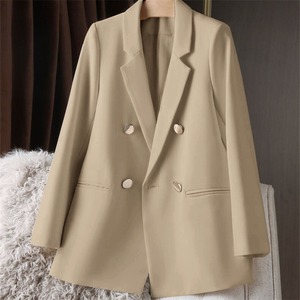 2025 Großhandel Mode Frauen Mäntel Designer Casual Langarm Loose <span class=keywords><strong>Blazer</strong></span> Double Button Anzug - Product Image 5
