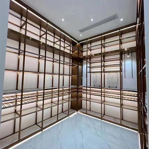 رف نبيذ حديث من الفولاذ المقاوم للصدأ مع شعار مخصص رف زجاجات تجاري مع شاشة أنيقة - Product Image 2