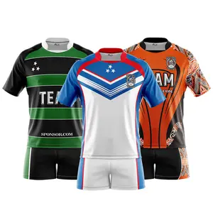 Quality New Design Mens Sublimation Reversible Long Sleeve Custom All Blacks Rugby Jersey For Men Oem