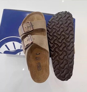 Sandalias Planas Vintage <span class=keywords><strong>Boston</strong></span> en Color Taupe con Punta Cuadrada, Tallado Láser, Puntera de Acero, Estampado Animal y Función de Masaje - Product Image 6